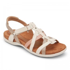 Rockport Rubey Woven Women Sandals Cream Singapore | IN5-91579