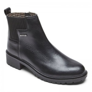 Rockport Ryleigh Waterproof Women Chelsea Boots Black Singapore | SG7-92549