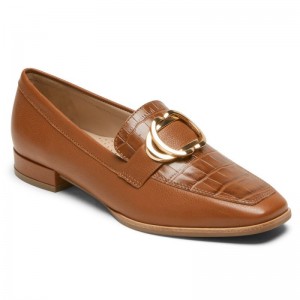 Rockport Santana Ring Women Loafers Brown Singapore | LV3-16521