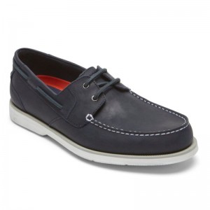 Rockport Southport Men Boat Shoes Navy Singapore | YB2-98199