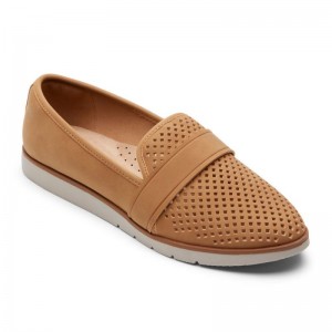 Rockport Stacie Perforated Women Loafers Brown Singapore | RF1-98509