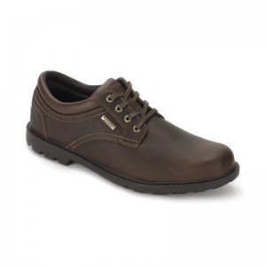 Rockport Storm Surge Plain Toe Men Oxford Shoes Brown Singapore | IX9-86868