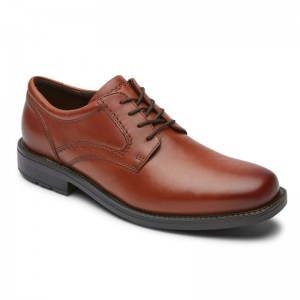 Rockport Style Leader 2 Plain Toe Men Oxford Shoes Brown Singapore | JA1-64586