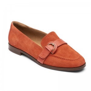 Rockport Susana Buckle Women Loafers Orange Singapore | UF1-57905