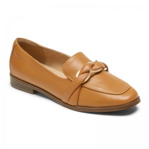 Rockport Susana Woven Chain Women Loafers Brown Singapore | YV1-59885