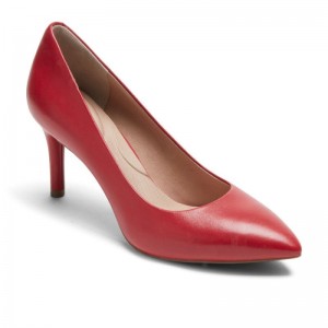 Rockport Total Motion 75mm Pointed Toe Heel Women Pumps Red Singapore | GD4-29242