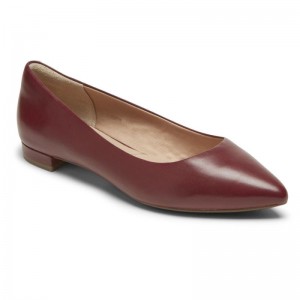 Rockport Total Motion Adelyn Women Ballet Flats Dark Red Singapore | WA3-25162