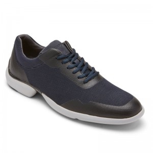 Rockport Total Motion Advance Sport Plain Toe Sneaker Men Oxford Shoes Navy Singapore | NU6-81418