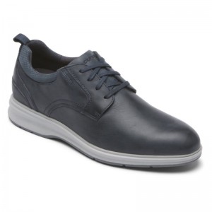 Rockport Total Motion City Plain Toe Men Oxford Shoes Navy Singapore | HS0-50855