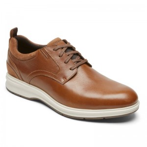 Rockport Total Motion City Plain Toe Men Oxford Shoes Brown Singapore | NN2-24102