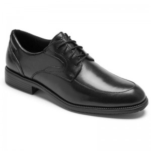 Rockport Total Motion DresSport Apron Toe Men Oxford Shoes Black Singapore | SG4-90599