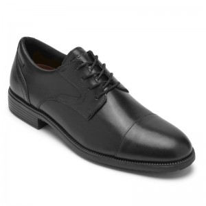 Rockport Total Motion DresSport Cap Toe Men Oxford Shoes Black Singapore | ES8-36203