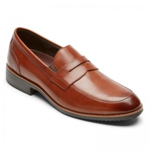 Rockport Total Motion DresSport Penny Men Loafers Brown Singapore | NY6-03750