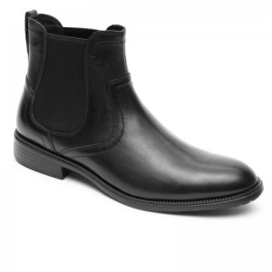 Rockport Total Motion DresSports Men Chelsea Boots Black Singapore | ET1-55795