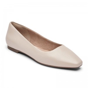 Rockport Total Motion Laylani Plain Women Ballet Flats Cream Singapore | UN4-80728