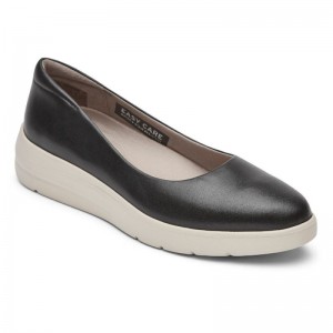 Rockport Total Motion Lillie Women Ballet Flats Black Singapore | WN2-08750