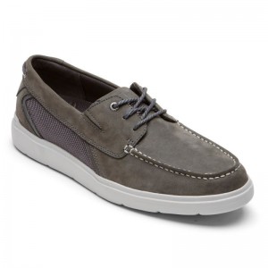 Rockport Total Motion Lite Men Boat Shoes Grey Singapore | BR6-34083