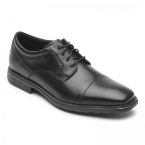 Rockport Total Motion Next Gen Cap Toe Men Oxford Shoes Black Singapore | IL6-12291