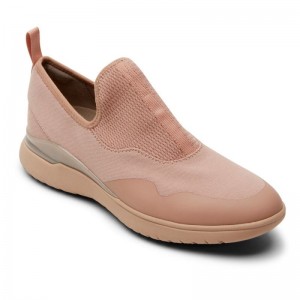 Rockport Total Motion Sport Mesh Slip-On Women Sneakers Pink Singapore | DA2-59765