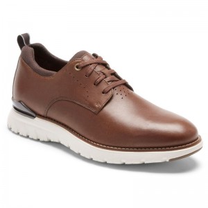 Rockport Total Motion Sport Plain Toe Men Oxford Shoes Brown Singapore | QV7-40494