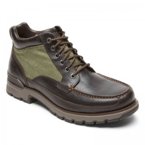 Rockport Total Motion Trek Keota Men Waterproof Boots Dark Brown Singapore | XL5-92109