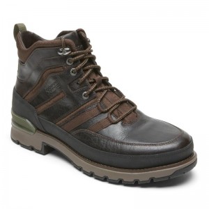 Rockport Total Motion Trek Modern Men Waterproof Boots Dark Brown Singapore | LL8-20762