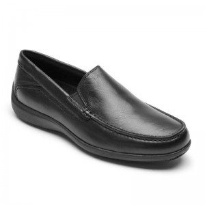 Rockport Trenton Men Loafers Black Singapore | WI3-82388