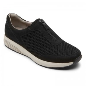 Rockport Trustride ProWalker Zip Women Sneakers Black Singapore | ON0-12581