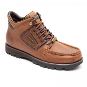 Rockport Umbwe II Waterproof Mweka Men Work Boots Brown Singapore | ZF8-07810