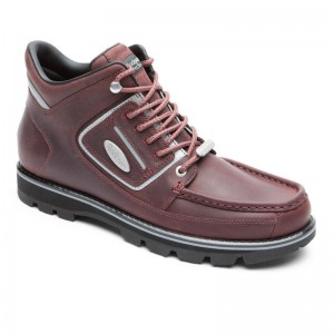 Rockport Umbwe II Waterproof Mweka Men Work Boots Burgundy Singapore | AU5-62656