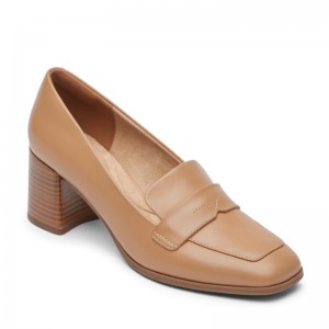 Rockport Violetta Women Loafers Brown Singapore | QF2-18641