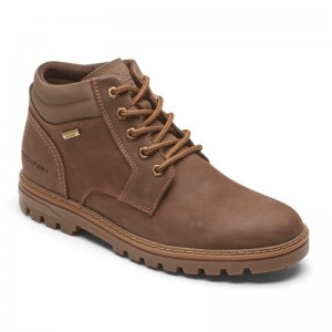 Rockport Weather Ready Men Waterproof Boots Dark Brown Singapore | XY3-76167