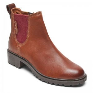 Rockport Winter Chelsea Women Waterproof Boots Brown Singapore | KB0-59345