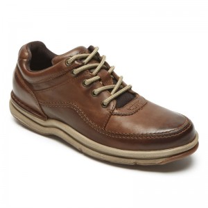 Rockport World Tour Classic Men Walking Shoes Brown Singapore | TO0-90119