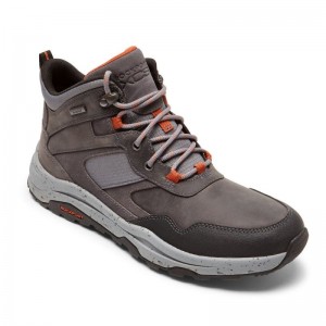 Rockport XCS Pathway Mid Men Waterproof Boots Grey Singapore | UO8-32283