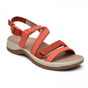 Rockport XCS Trail Tech Washable Strappy Women Sandals Coral Singapore | VO4-46984