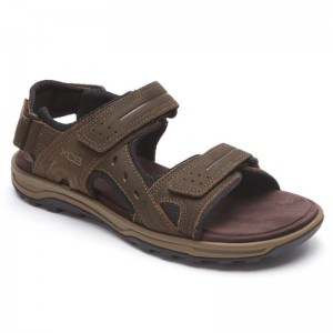 Rockport XCS Trail Technique Adjustable Men Sandals Brown Singapore | GL2-23162