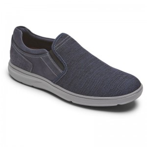 Rockport Zaden Slip-On Men Loafers Navy Singapore | RM0-25902