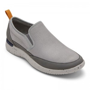 Rockport truFLEX Fly Mudguard Slip-On Men Sneakers Grey Multi Singapore | UB8-60716