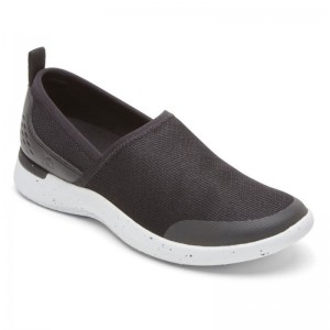 Rockport truFLEX Fly Washable Knit Women Slip Ons Black Singapore | WV3-28612