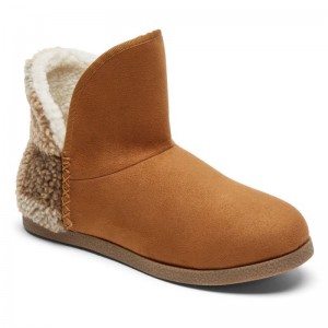 Rockport truTECH Veda Slipper Women Winter Boots Brown Singapore | AT1-58085