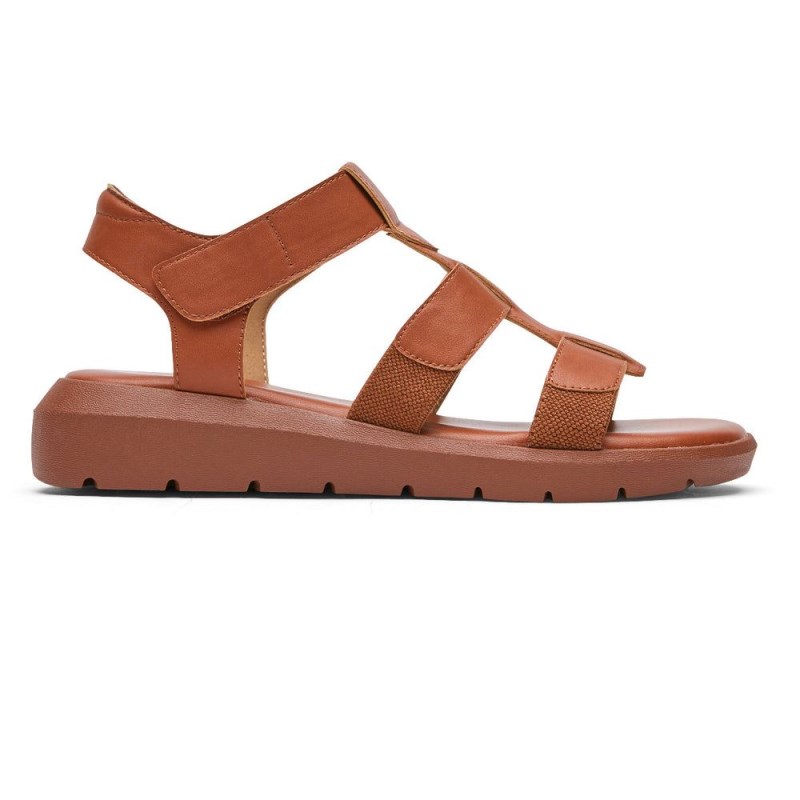 Rockport Abbie T-Strap Women Sandals Orange Singapore | AM1-99269