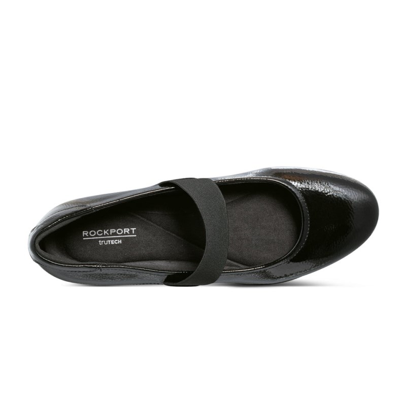 Rockport Aver Mary Jane Women Ballet Flats Black Singapore | UG5-29222