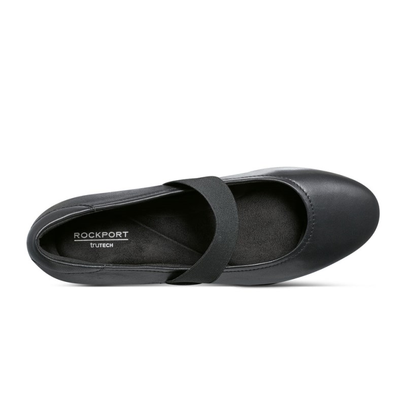 Rockport Aver Mary Jane Women Ballet Flats Black Singapore | FU4-03490