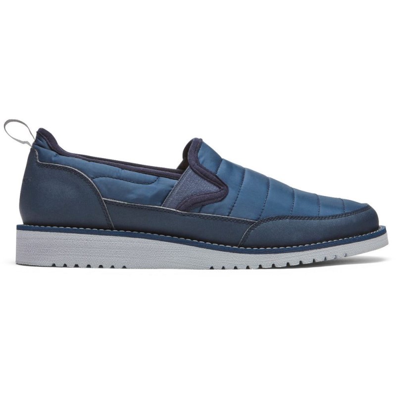 Rockport Axelrod Quilted Slip-On Men Loafers Navy Singapore | KF9-26032