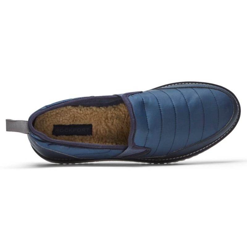 Rockport Axelrod Quilted Slip-On Men Loafers Navy Singapore | KF9-26032