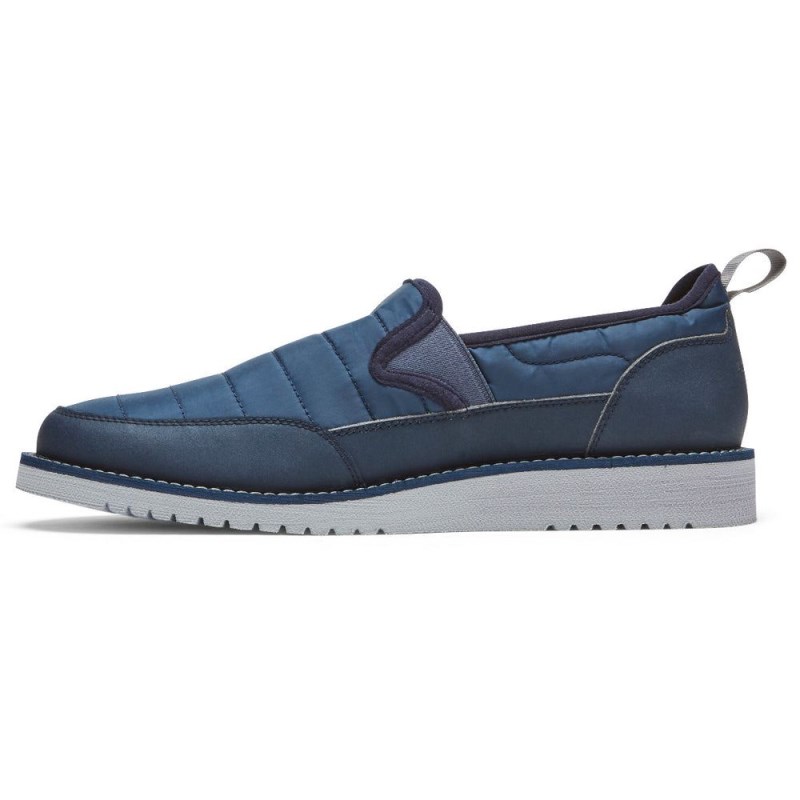 Rockport Axelrod Quilted Slip-On Men Loafers Navy Singapore | KF9-26032