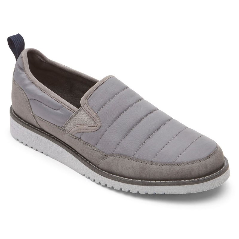 Rockport Axelrod Quilted Slip-On Men Loafers Grey Singapore | TQ8-15631