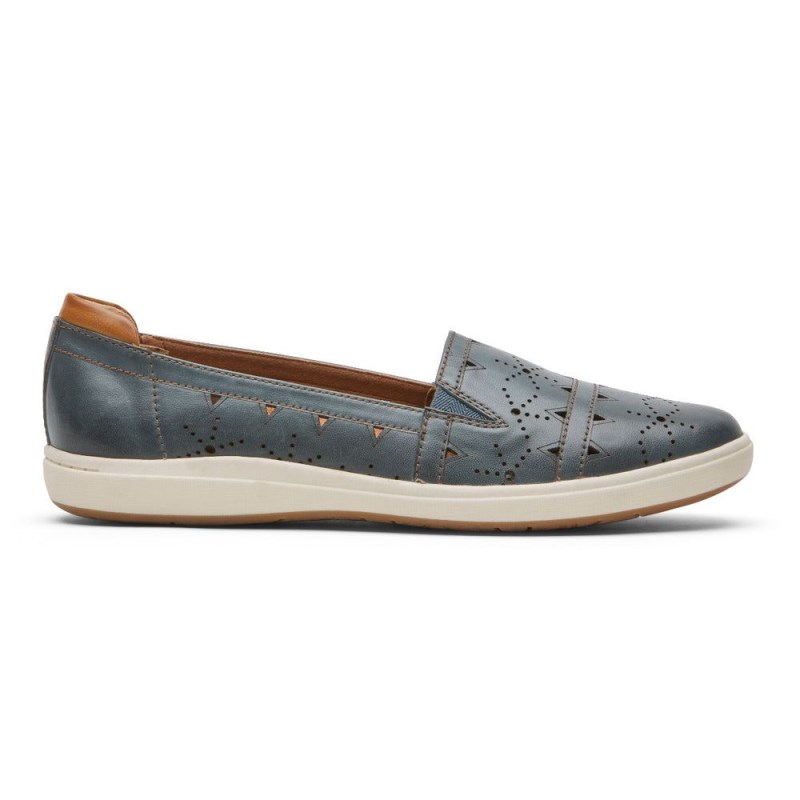 Rockport Bailee Women Slip Ons Blue Singapore | JV8-49004