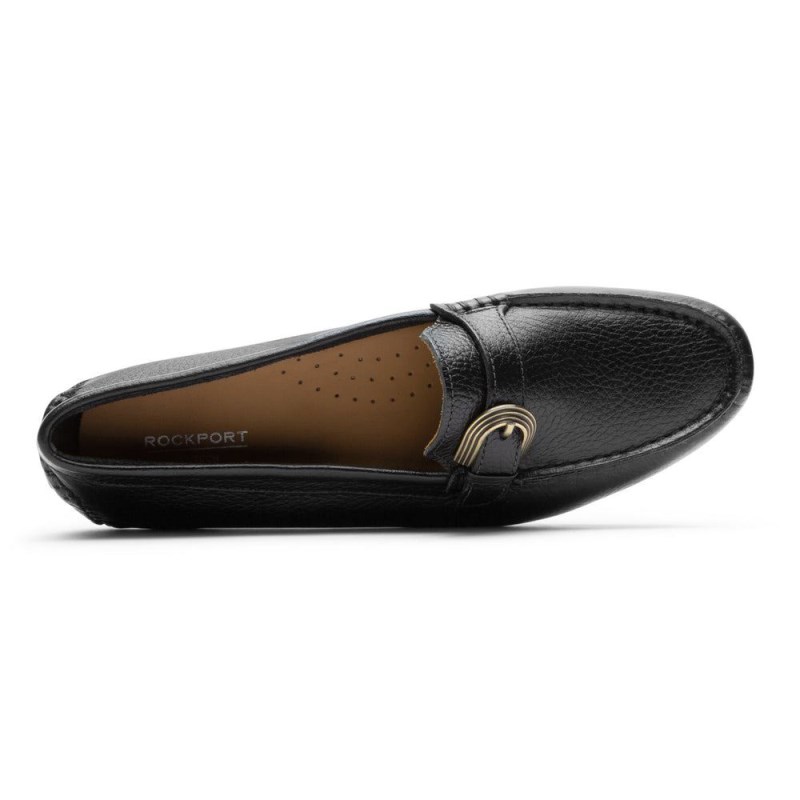 Rockport Bayview Buckle Women Loafers Black Singapore | CL9-52425